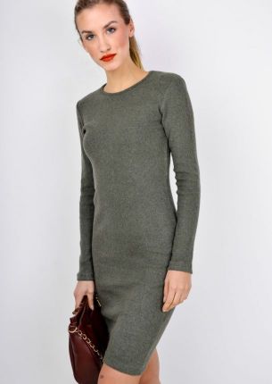 Sukienka tuba z okrągłym dekoltem