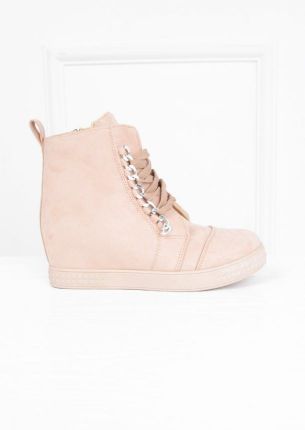 Sznurowane sneakersy botki